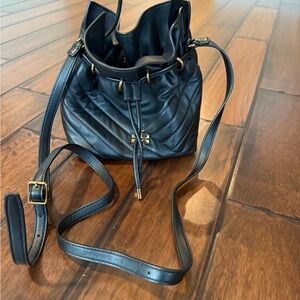 Tory Burch Black Quilted Crossbody Bag